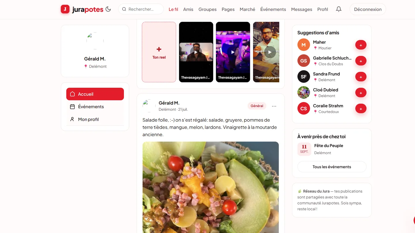 Aperçu du site jurapotes.ch